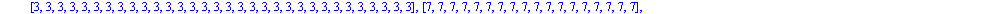 {[6, 6, 6, 6, 6, 6, 6, 6, 6, 6, 6, 6, 6, 6, 6, 6, 6, 6, 3, 3, 3, 3, 2, 2], [6, 6, 6, 6, 6, 6, 6, 6, 6, 6, 6, 6, 6, 6, 6, 6, 2, 2, 2, 2, 2, 2, 2, 2, 2, 2, 2, 2, 2, 2, 2, 2], [12, 12, 12, 12, 12, 12, 6,...