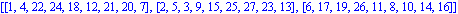 [[1, 4, 22, 24, 18, 12, 21, 20, 7], [2, 5, 3, 9, 15, 25, 27, 23, 13], [6, 17, 19, 26, 11, 8, 10, 14, 16]]