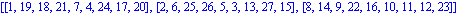 [[1, 19, 18, 21, 7, 4, 24, 17, 20], [2, 6, 25, 26, 5, 3, 13, 27, 15], [8, 14, 9, 22, 16, 10, 11, 12, 23]]