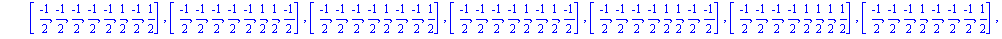 [[-1, -1, 0, 0, 0, 0, 0, 0], [-1, 0, -1, 0, 0, 0, 0, 0], [-1, 0, 0, -1, 0, 0, 0, 0], [-1, 0, 0, 0, -1, 0, 0, 0], [-1, 0, 0, 0, 0, -1, 0, 0], [-1, 0, 0, 0, 0, 0, -1, 0], [-1, 0, 0, 0, 0, 0, 0, -1], [-1...