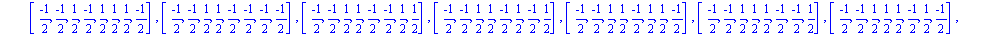 [[-1, -1, 0, 0, 0, 0, 0, 0], [-1, 0, -1, 0, 0, 0, 0, 0], [-1, 0, 0, -1, 0, 0, 0, 0], [-1, 0, 0, 0, -1, 0, 0, 0], [-1, 0, 0, 0, 0, -1, 0, 0], [-1, 0, 0, 0, 0, 0, -1, 0], [-1, 0, 0, 0, 0, 0, 0, -1], [-1...