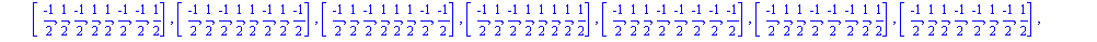 [[-1, -1, 0, 0, 0, 0, 0, 0], [-1, 0, -1, 0, 0, 0, 0, 0], [-1, 0, 0, -1, 0, 0, 0, 0], [-1, 0, 0, 0, -1, 0, 0, 0], [-1, 0, 0, 0, 0, -1, 0, 0], [-1, 0, 0, 0, 0, 0, -1, 0], [-1, 0, 0, 0, 0, 0, 0, -1], [-1...