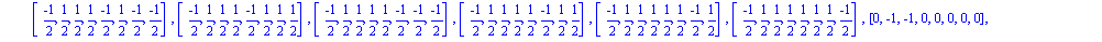 [[-1, -1, 0, 0, 0, 0, 0, 0], [-1, 0, -1, 0, 0, 0, 0, 0], [-1, 0, 0, -1, 0, 0, 0, 0], [-1, 0, 0, 0, -1, 0, 0, 0], [-1, 0, 0, 0, 0, -1, 0, 0], [-1, 0, 0, 0, 0, 0, -1, 0], [-1, 0, 0, 0, 0, 0, 0, -1], [-1...