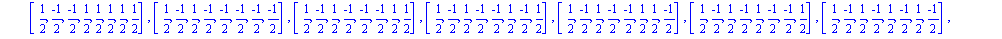 [[-1, -1, 0, 0, 0, 0, 0, 0], [-1, 0, -1, 0, 0, 0, 0, 0], [-1, 0, 0, -1, 0, 0, 0, 0], [-1, 0, 0, 0, -1, 0, 0, 0], [-1, 0, 0, 0, 0, -1, 0, 0], [-1, 0, 0, 0, 0, 0, -1, 0], [-1, 0, 0, 0, 0, 0, 0, -1], [-1...