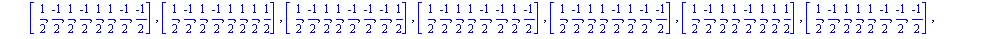 [[-1, -1, 0, 0, 0, 0, 0, 0], [-1, 0, -1, 0, 0, 0, 0, 0], [-1, 0, 0, -1, 0, 0, 0, 0], [-1, 0, 0, 0, -1, 0, 0, 0], [-1, 0, 0, 0, 0, -1, 0, 0], [-1, 0, 0, 0, 0, 0, -1, 0], [-1, 0, 0, 0, 0, 0, 0, -1], [-1...