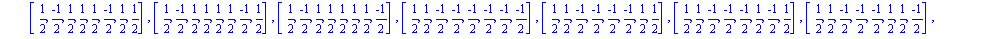 [[-1, -1, 0, 0, 0, 0, 0, 0], [-1, 0, -1, 0, 0, 0, 0, 0], [-1, 0, 0, -1, 0, 0, 0, 0], [-1, 0, 0, 0, -1, 0, 0, 0], [-1, 0, 0, 0, 0, -1, 0, 0], [-1, 0, 0, 0, 0, 0, -1, 0], [-1, 0, 0, 0, 0, 0, 0, -1], [-1...