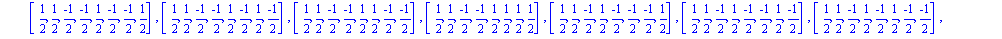 [[-1, -1, 0, 0, 0, 0, 0, 0], [-1, 0, -1, 0, 0, 0, 0, 0], [-1, 0, 0, -1, 0, 0, 0, 0], [-1, 0, 0, 0, -1, 0, 0, 0], [-1, 0, 0, 0, 0, -1, 0, 0], [-1, 0, 0, 0, 0, 0, -1, 0], [-1, 0, 0, 0, 0, 0, 0, -1], [-1...