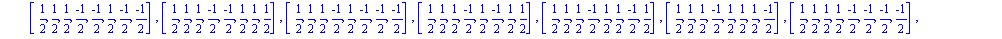 [[-1, -1, 0, 0, 0, 0, 0, 0], [-1, 0, -1, 0, 0, 0, 0, 0], [-1, 0, 0, -1, 0, 0, 0, 0], [-1, 0, 0, 0, -1, 0, 0, 0], [-1, 0, 0, 0, 0, -1, 0, 0], [-1, 0, 0, 0, 0, 0, -1, 0], [-1, 0, 0, 0, 0, 0, 0, -1], [-1...