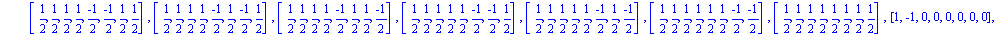 [[-1, -1, 0, 0, 0, 0, 0, 0], [-1, 0, -1, 0, 0, 0, 0, 0], [-1, 0, 0, -1, 0, 0, 0, 0], [-1, 0, 0, 0, -1, 0, 0, 0], [-1, 0, 0, 0, 0, -1, 0, 0], [-1, 0, 0, 0, 0, 0, -1, 0], [-1, 0, 0, 0, 0, 0, 0, -1], [-1...