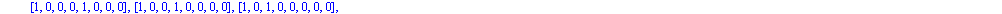 [[-1, -1, 0, 0, 0, 0, 0, 0], [-1, 0, -1, 0, 0, 0, 0, 0], [-1, 0, 0, -1, 0, 0, 0, 0], [-1, 0, 0, 0, -1, 0, 0, 0], [-1, 0, 0, 0, 0, -1, 0, 0], [-1, 0, 0, 0, 0, 0, -1, 0], [-1, 0, 0, 0, 0, 0, 0, -1], [-1...