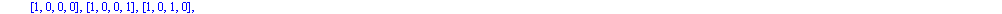 [[-1, -1, 0, 0], [-1, 0, -1, 0], [-1, 0, 0, -1], [-1, 0, 0, 0], [-1, 0, 0, 1], [-1, 0, 1, 0], [-1, 1, 0, 0], [(-1)/2, (-1)/2, (-1)/2, (-1)/2], [(-1)/2, (-1)/2, (-1)/2, 1/2], [(-1)/2, (-1)/2, 1/2, (-1)...