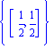 {[1/2, 1/2]}